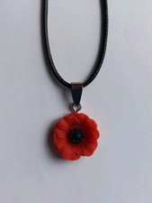 Poppy Flower Cord Chain