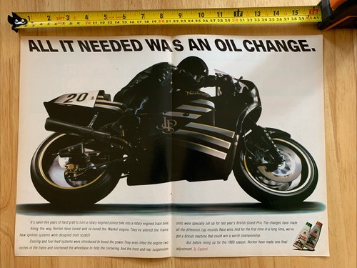 1989 castrol oil norton - 1989,