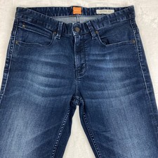 Mens HUGO BOSS ORANGE 63 Jeans W30 L31 Slim Straight Blue