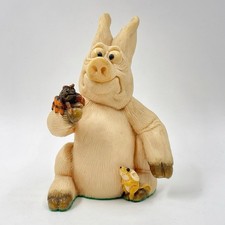 RETRO SMALL COLLECTABLE DECORATIVE FIGURINE “PIGGIN PHOBIA” BY DAVID CORBRIDGE
