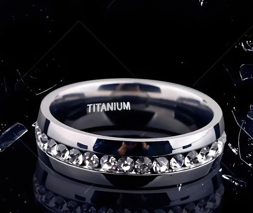 Mens titanium wedding ring 6mm - wedding,