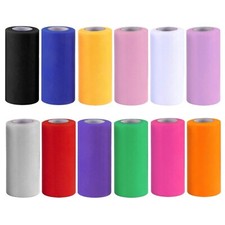 4yds Tulle Ribbon Organza Soft 150mm Plain Mesh Tutu Fabric Net for Crafts