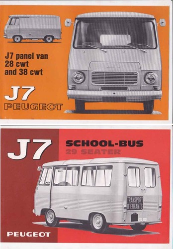 Two 1970 peugeot - two, j7