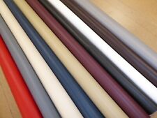 FAUX LEATHER UPHOLSTERY FABRIC Fire Retardant Leatherette Vinyl in 13 Colours