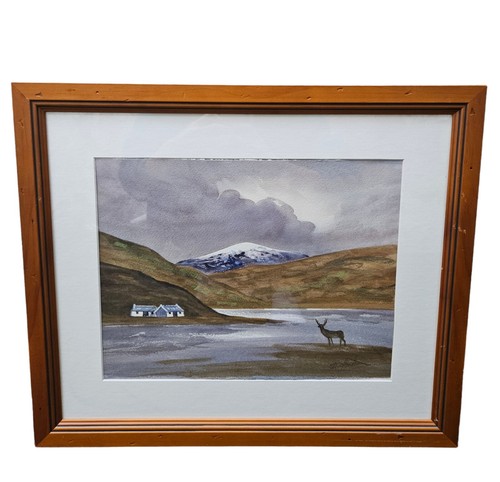Framed highland loch - framed, loch'