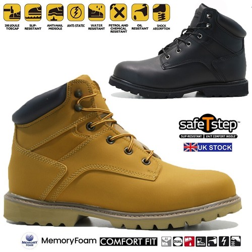 Mens safety boots - safety, steel