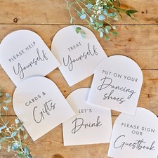 Wedding Venue Signs - pack of