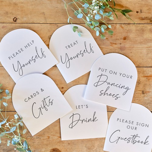 Wedding venue signs - -, of