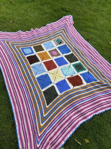 Vintage hand knit crochet