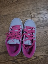 Heelys X2 Girl Pink and Grey Wheeled Roller Shoes for Kids Size UK 4