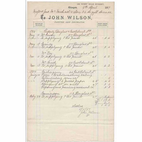 1897 billhead john - 1897, billhead,