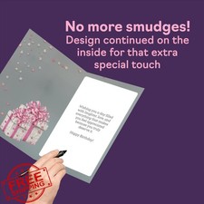 Nana Birthday Card A5 Silver