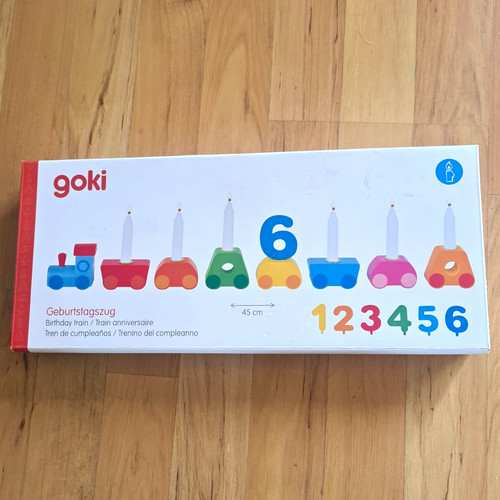 Goki wooden birthday train - wooden,