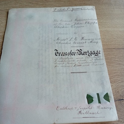 1913 indenture transfer of - ,