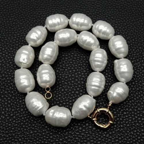 Large 16x22mm white sea - 16x22mm, shell