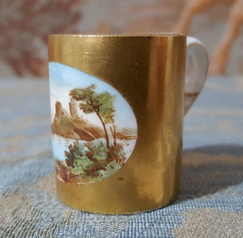 Antique miniature coalport mug - miniature,