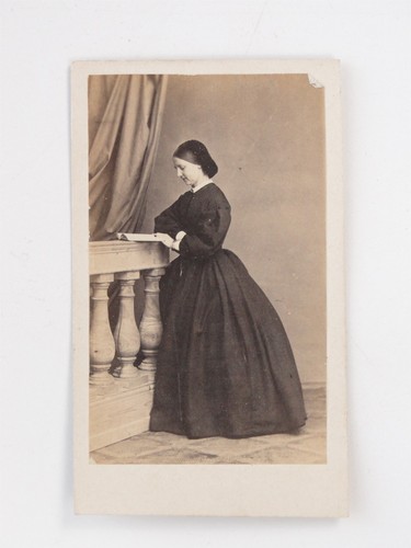 Woman reading book crinoline - woman,