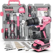 Hi-Spec 81Pc Pink 18V Cordless