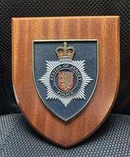 States of Jersey Police Wall Plaque Police Memorabilia