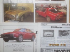 Alfa Romeo Giulietta & Giulia, Spider & GT 105, Alfasud & Sprint Reports etc.