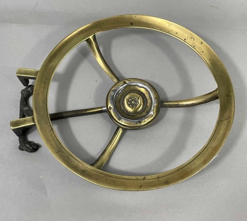 Antique brass fireplace - antique,
