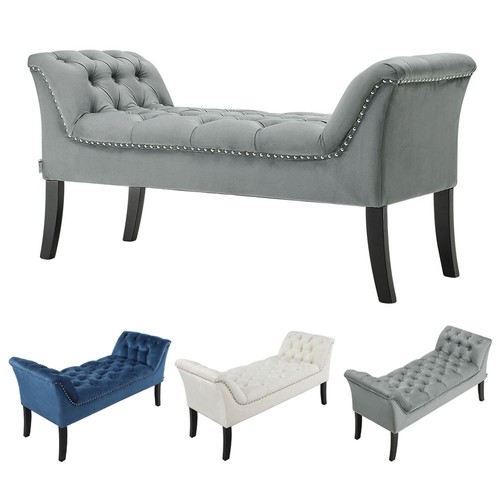 Cozy chenille velvet bench - cozy, chenille/velvet