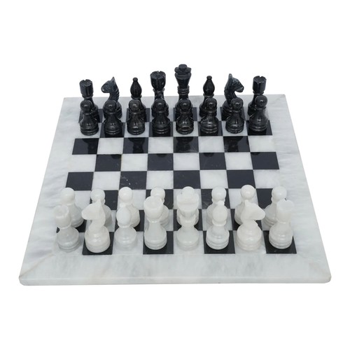 Marble chess set white black - &,