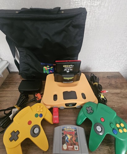 Nintendo n64 with case bag - nintendo,