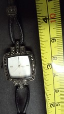 Ladies Cocktail Marcasite Watch Working Order needs a clean