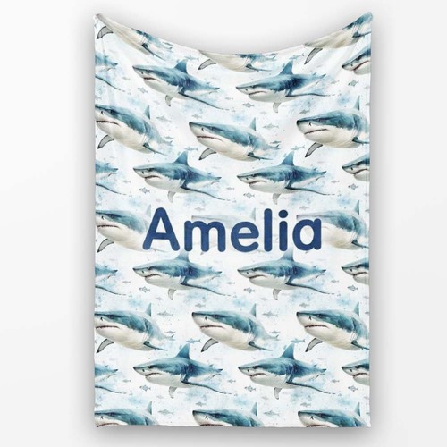 Soft fleece blanket blue - soft,