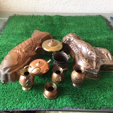 job lot Copper Jelly mould Ect.