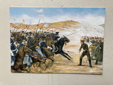 MILITARY POSTCARD -  AT THE