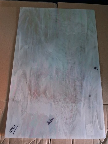 White pink irradescent glass - white/pink,
