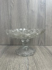 Vintage large pressed - pressed, glass