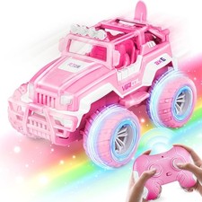 Own1One Pink Remote Control Cars, Toy Car for Girls Age 3-12, Remote Control Mon