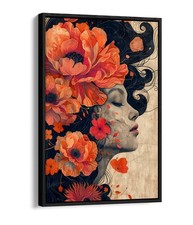 BEAUTIFUL WOMAN WITH ORANGE