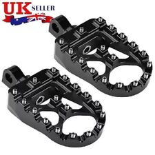 Pair Wide Fat Foot Pegs MX Style Footpegs Fit for Harley Dyna Sportster Bobber