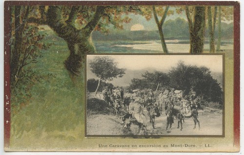 Postcard caravan on - a,