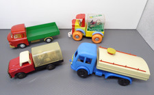 Job Lot Of Toy Trucks - Panda & Cockerel - Clock Work & Motorized Axles