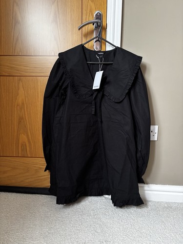 Oversize large collared smock - collared,