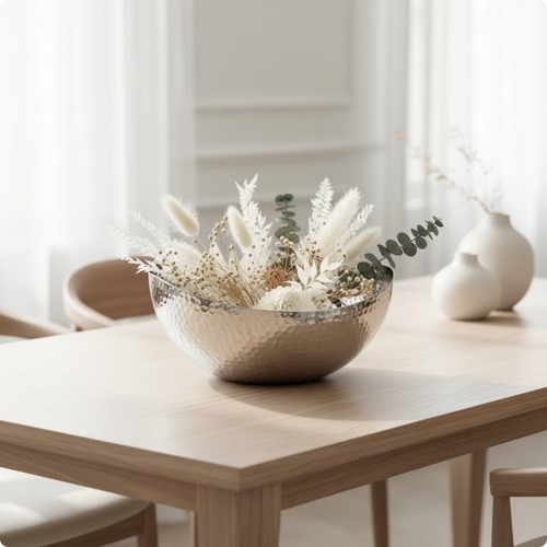 Bowl style vase modern metal - modern,