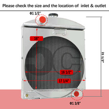 4-Core Aluminum Radiator Fits