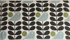 USED 50cm  x 98cm Wide Early Bird Granite Stem Orla Kiely Lightweight Cotton