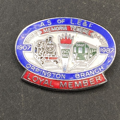 Aslef badge orpington branch - badge,