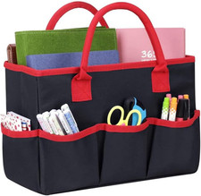 Craft Supplies Tote Bag Storage Caddy Organizer for Artist Kindergarten School T