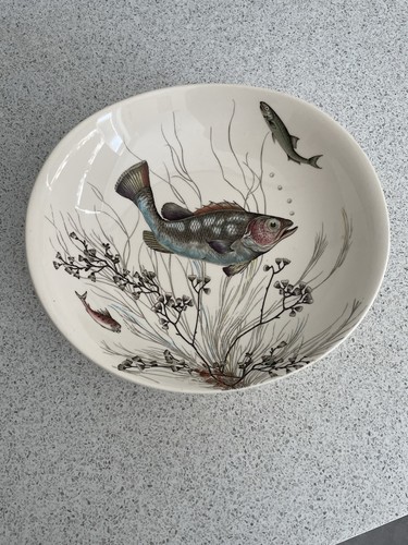 Large 28cm 26cm oval fish - x, "fish"