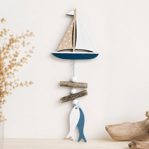 Coastal wooden boat wall