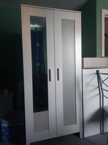 Ikea white door wardrobe - ikea, 2-door