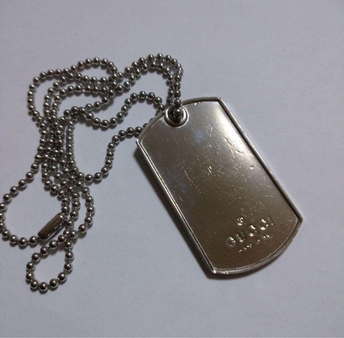Gucci dog tag necklace - gucci,