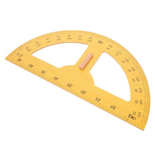 Large wooden protractor - large,